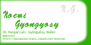 noemi gyongyosy business card