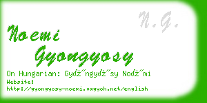 noemi gyongyosy business card